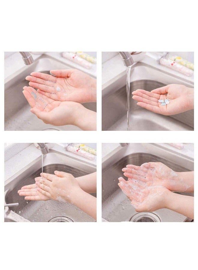 MALL SKY MALL Flower Design Tube Shape Bottle Paper Soap Clean Soft Bath For Travel (Pack Of 2)(ASSORTED) - Image 3