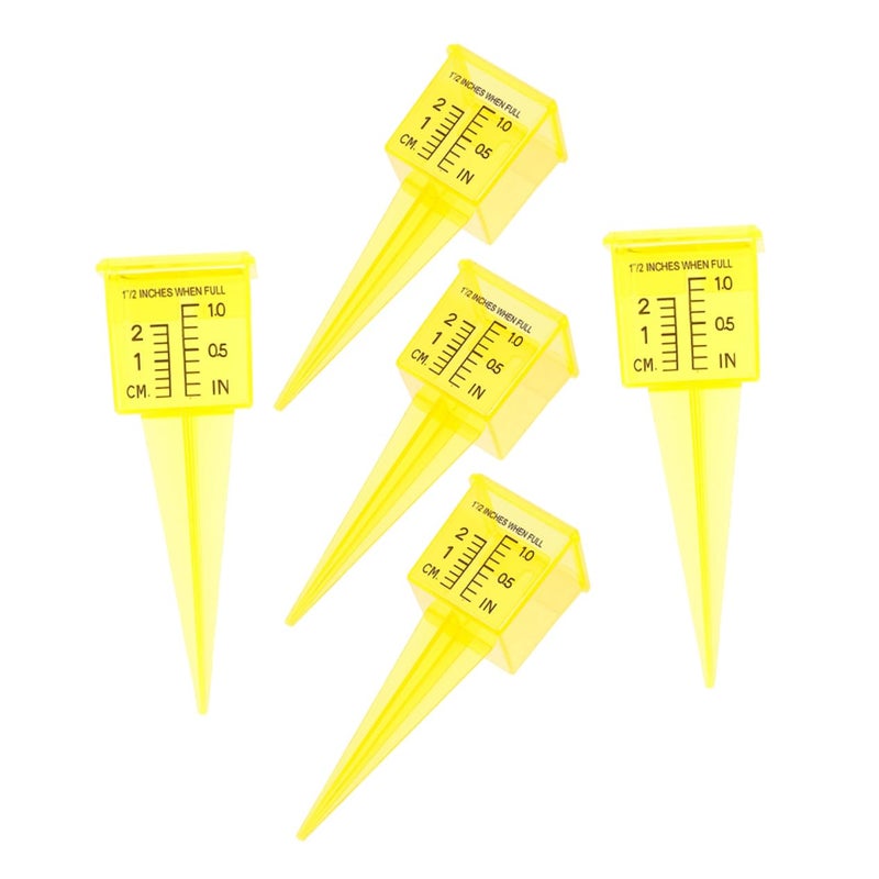 5pcs Portable Rain Gauge Set Accurate Outdoor Garden Water Gauge Precipitation Collector - Image 2