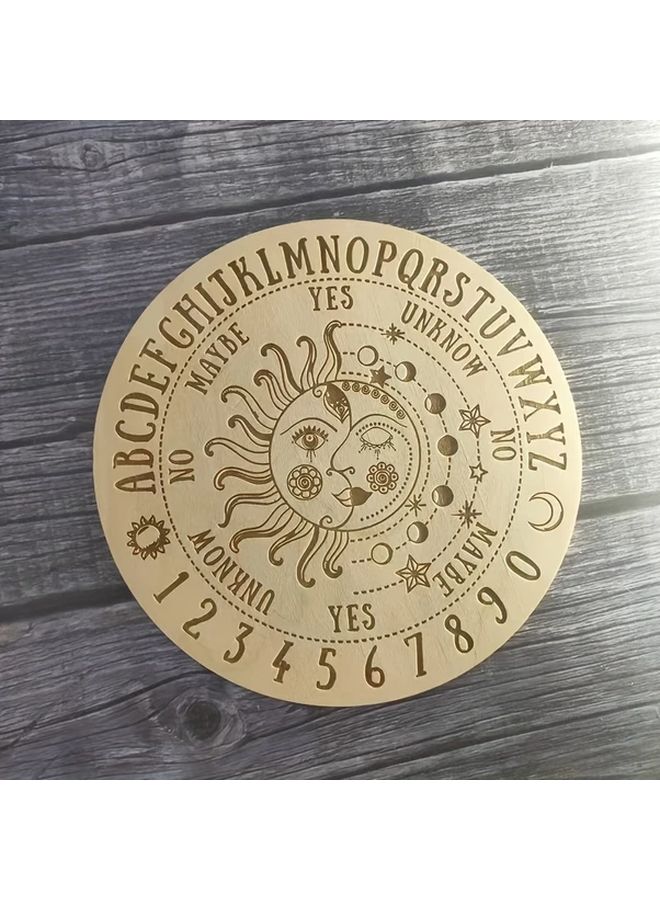 Model A 5.91 Inch Wooden Pendulum Divination Disc for Metaphysical Readings and Parties - Image 5