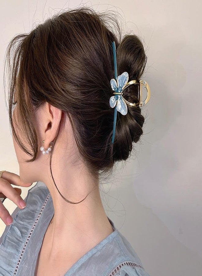 LOCKLUX Pack of 2 Butterfly Hair Clutcher for Women & Girls | Elegant Metal Hair Clutch Clip | Stylish Hair Clutcher Set for Thick & Long Hair | Butterfly Design Hair Clutche - Image 2