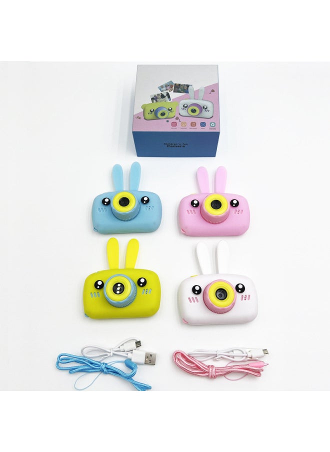 Generic Children's Camera, The High-definition Mini Print Camera Can Take Pictures Of Video Small SLR Gift Toys-Color:White Bunny (ordinary Lens)  - Image 5