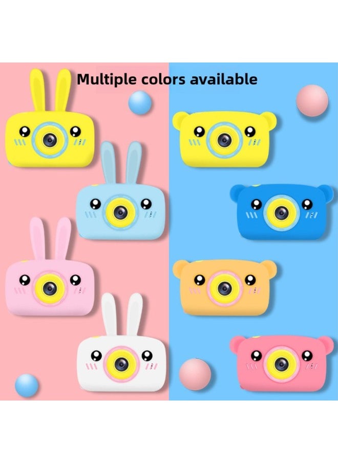 Generic Children's Camera, The High-definition Mini Print Camera Can Take Pictures Of Video Small SLR Gift Toys-Color:White Bunny (ordinary Lens)  - Image 4