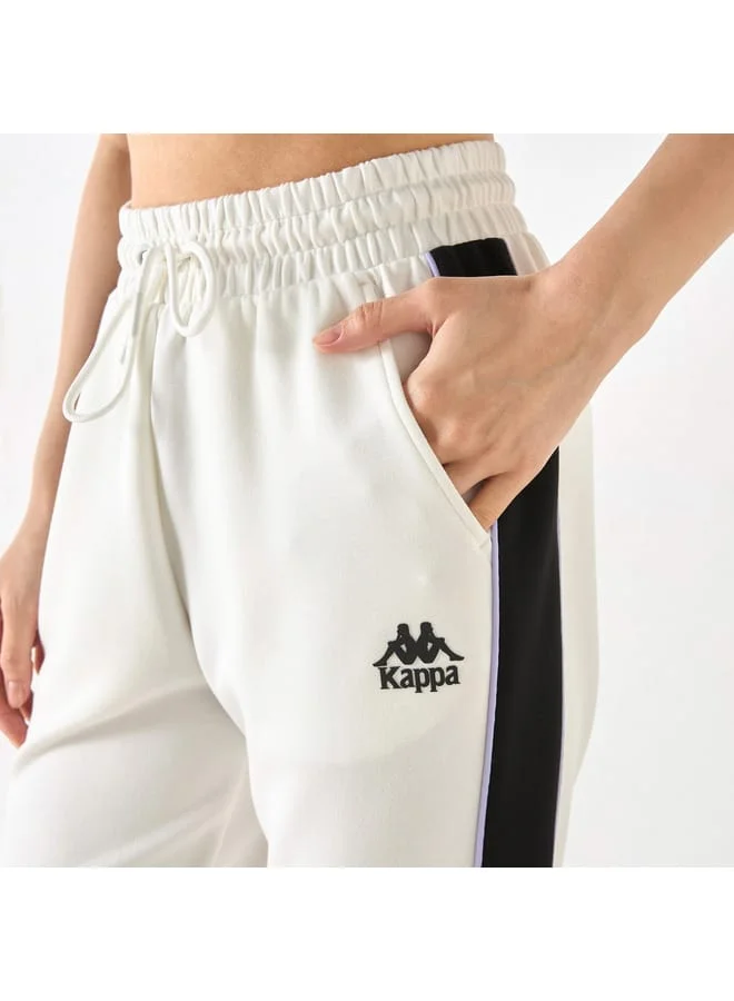 Kappa Kappa Panelled Joggers with Drawstring Closure and Pockets