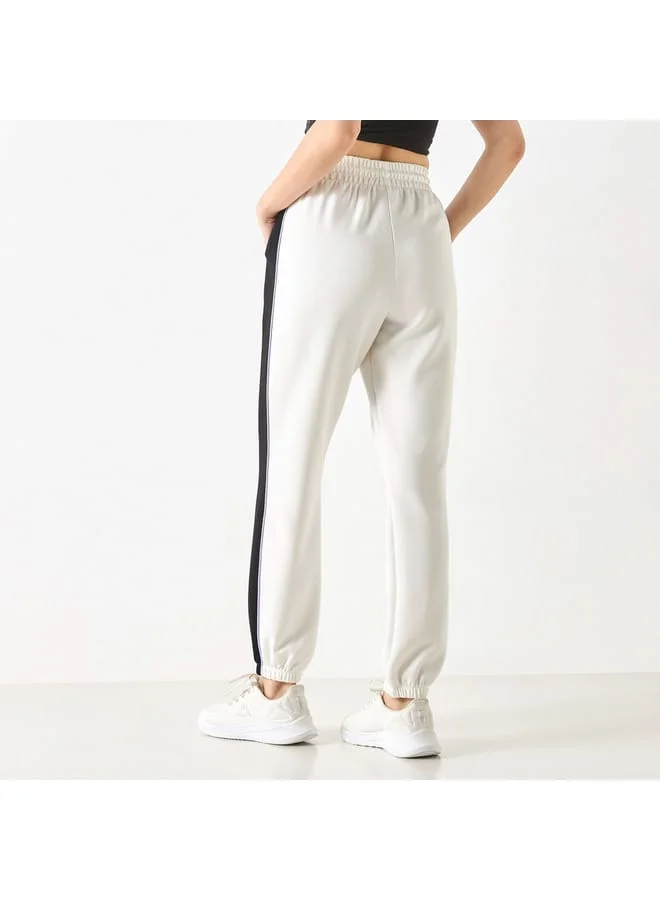 Kappa Kappa Panelled Joggers with Drawstring Closure and Pockets