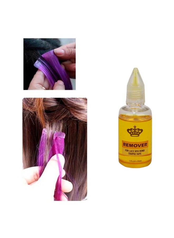 30ml صفراء الدانتيل الباروكة الغراء إزالة الماء دليل الباروكة ربط الغراء اللاصق غير مرئي للبروكة الدانتيل / توبي - Image 1
