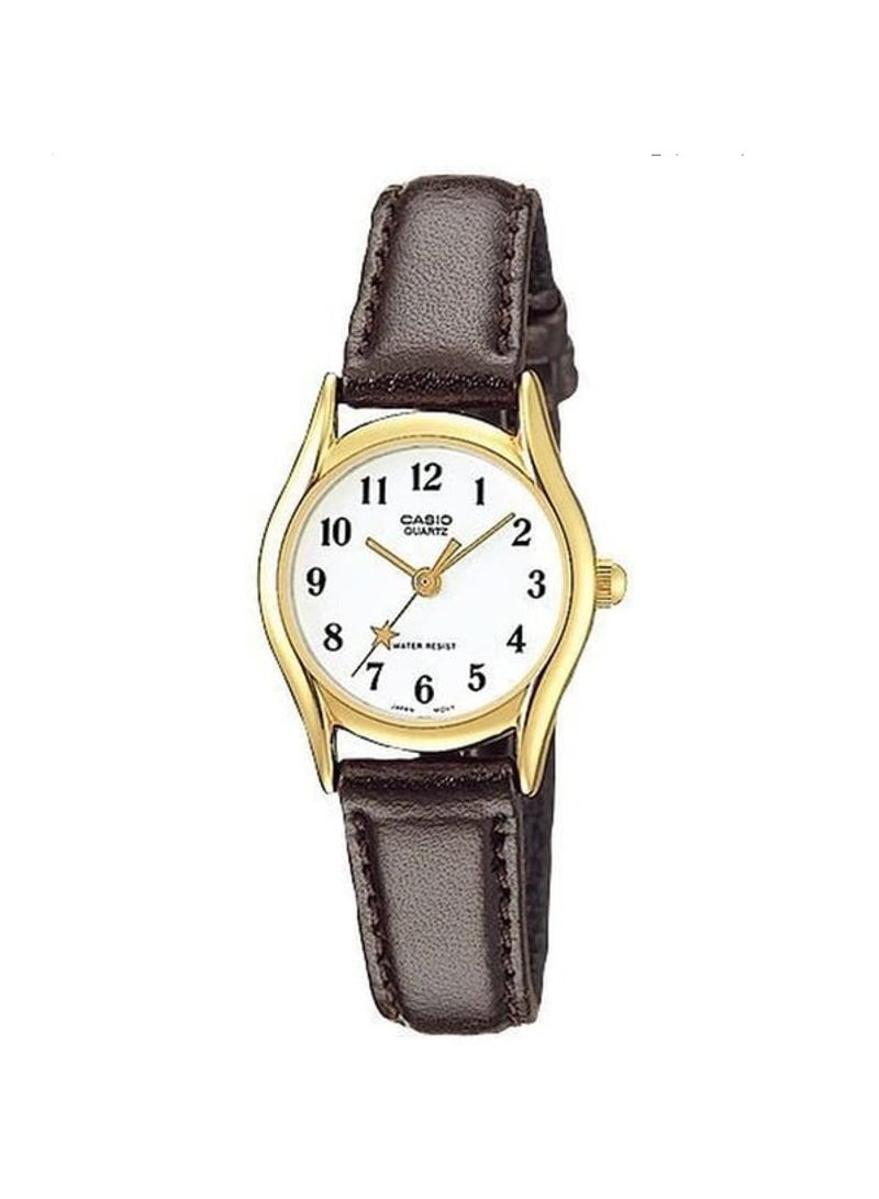CASIO Women's Enticer Analog Watch LTP-1094Q-7B4RDF - 29 mm - Brown - Image 1