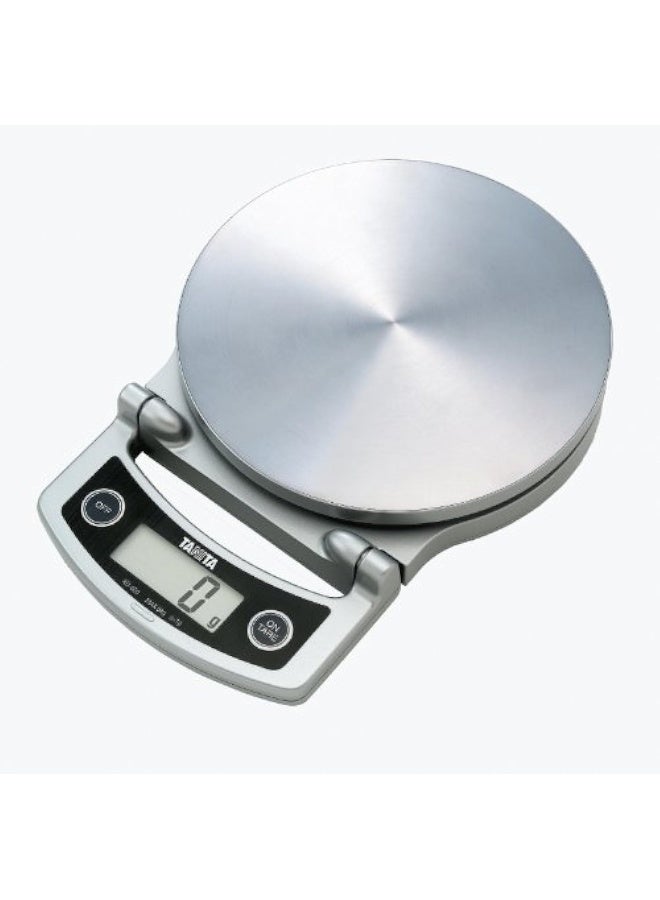 TANITA KD400 Compact Digital Lithium Kitchen Scale 5KgSilver - Image 1