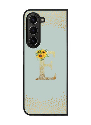 Rugged Black edge case for Samsung Galaxy Z Fold5, Slim fit Soft Case Flexible Rubber Edges Anti Drop TPU Gel Thin Cover -  Custom Monogram Initial Letter Floral Pattern Alphabet - E  ( Light Green ) - pzsku/Z9ACAEF514B577B2D61D6Z/45/_/1692621869/abc63585-84d5-44bc-9ba0-ac37d2f10162