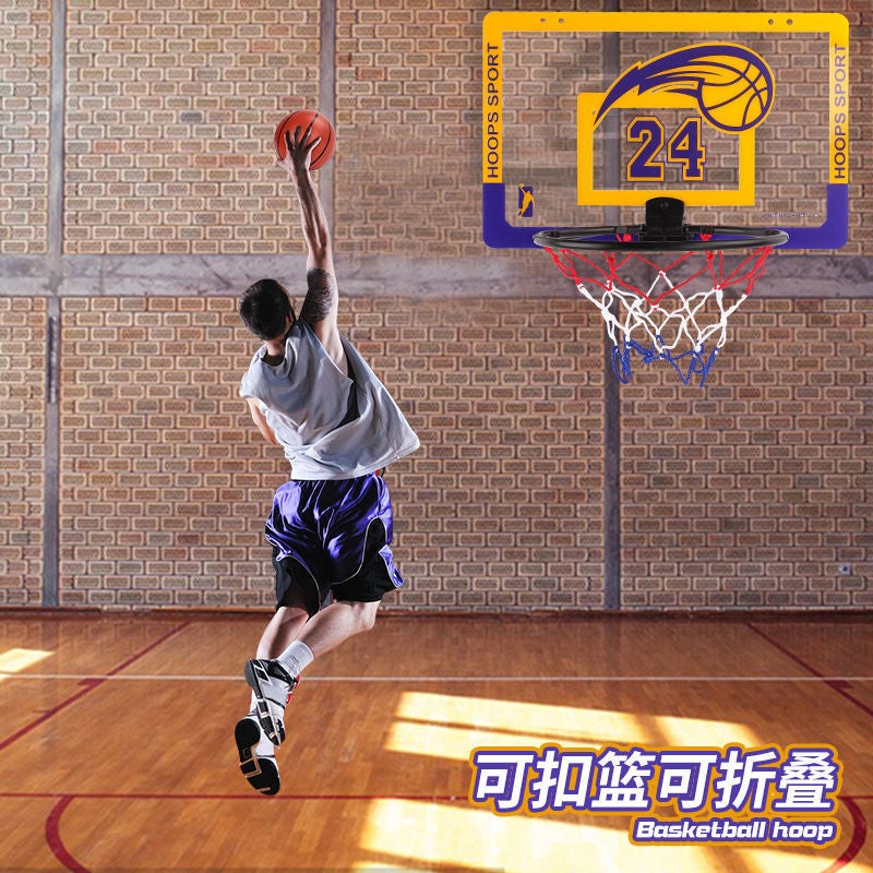 Punch-Free Hanging Wall-Type Foldable Home Basketball Stand Children'S Outdoor Indoor Basketball Frame Toy Factory - Image 3