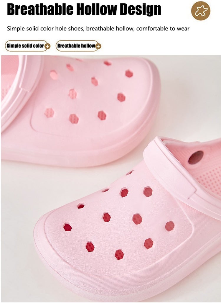 VUCATIN Unisex-Adult Garden Shoes Clogs Slip on Children Sandals Water Shoes for Indoor Outdoor Slides (Pink)  - Image 5