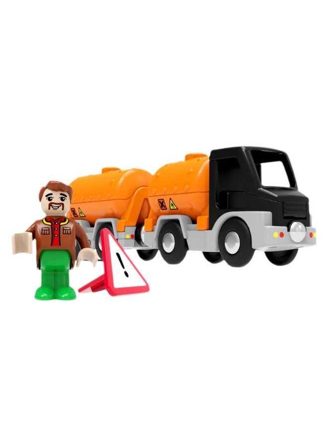 هالامودو تعليم الطعوم البلاستيكية نموذج الناقلة مجموعة من المقطورات مع شكل الفعل للعب الأدوار متلائم مع مسارات توماس/بريو/ايكيا الخشبية ذات الصلة المغناطيسية الخانقة من أجل البناء الحر القحولة الإنزلاقية التصميم المتطور المنطق والمفاهيم المكانية القيم القيم تلهم الإبداع ومهارات المحركات الدقيقة مقاومة اللون والشكل تمييز مثالي لعبة التعلم المبكر لمدة 3-6 سنوات - Image 2