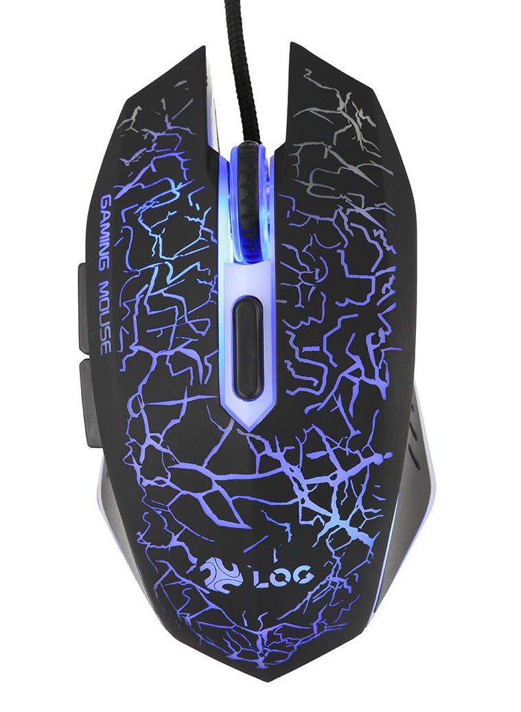 LOG MK115 Mechanical Gaming Keyboard and Mouse Combo, True Mechanical Blue Switches, With Multiple Dynamic RGB Lighting Effects, Compatible For PC/Laptop - Windows & Mac - Image 5