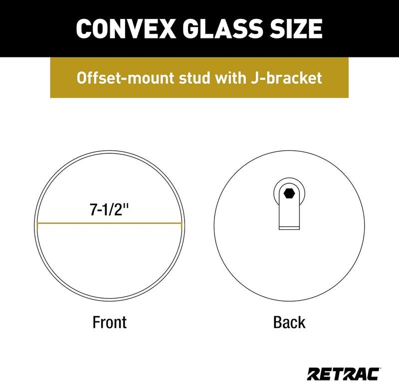 RETRAC HEATED UPPER MIRROR GLASS FOR FREIGHTLINER CASCADIA 2008-2021 - Image 3