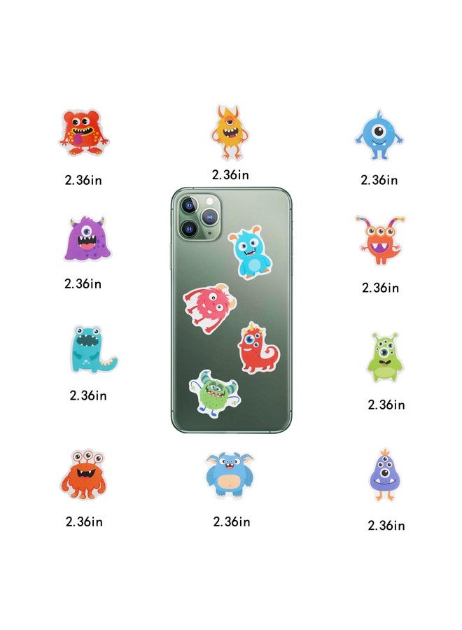 كليڤر بلاي مجموعة من 100 ملصق وحوش، هدايا حفلات وحوش، ديكورات أعياد الميلاد - Image 4