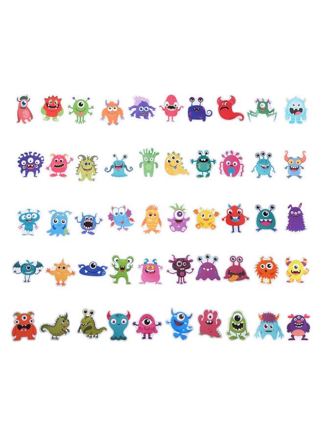 كليڤر بلاي مجموعة من 100 ملصق وحوش، هدايا حفلات وحوش، ديكورات أعياد الميلاد - Image 3