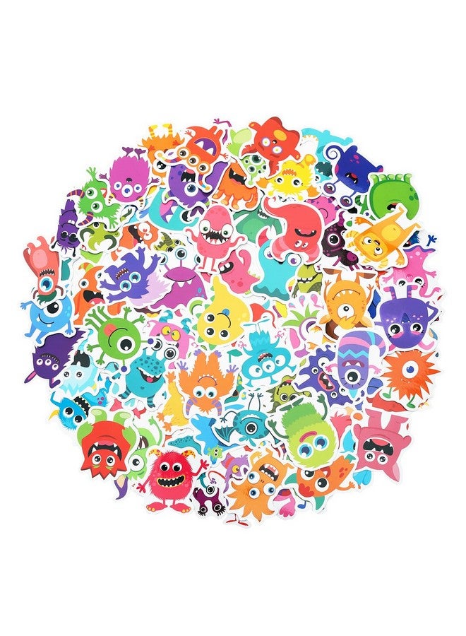 كليڤر بلاي مجموعة من 100 ملصق وحوش، هدايا حفلات وحوش، ديكورات أعياد الميلاد - Image 1