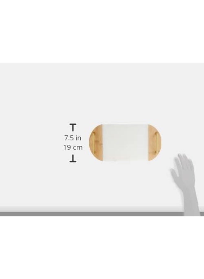 Cuisine Art Marble Serving Tray with Bamboo & Golden Handles - Image 5