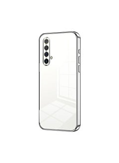 HuHa Case Cover For Realme X50 / X50m 5G Transparent Plating Fine Hole Phone Case Silver 