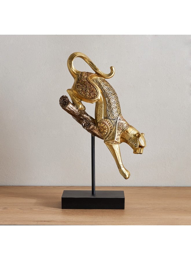 Home Box Marcel Polyresin Climbing Leopard 19.5 x 8 x 35 cm - Image 1
