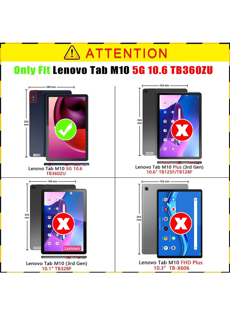 Theodor - Protective Flip Case For Lenovo Tab M10 (2023) With Trifold Stand Auto Wake Sleep Shockproof Cover CR7 - Image 1
