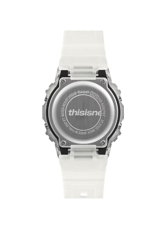 CASIO Title: Casio G-Shock DW-5600TNT-7D Digital White Resin Men's Watch - 48.9 mm - Image 4