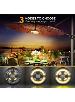Generic Eletorot Patio Umbrella Lights Rechargeable Outdoor Lights For Patio Decor Patio Table Light 28 Led 3 Lighting Modes Cool Patio Pool Accessories And Backyard Decor  - Image 2