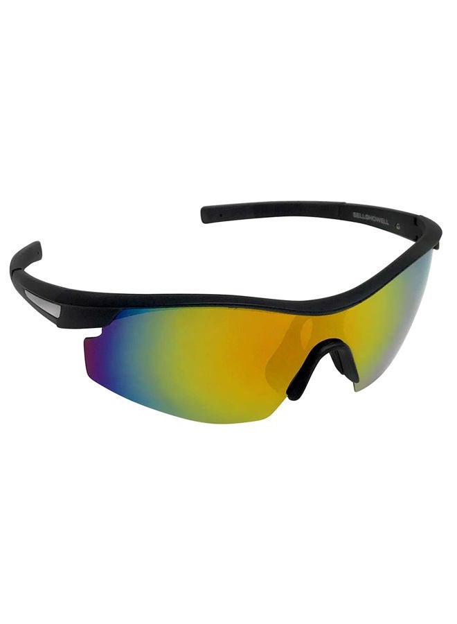 نظارات تاك الرياضية الشمسية المت polarized للرجال والنساء للدراجات والقيادة والصيد والجري 100% حماية من الأشعة فوق البنفسجية UV400 - نظارات تاك الشمسية مع عدسات مت polarized مضادة للوهج كما هو معروض على التلفاز