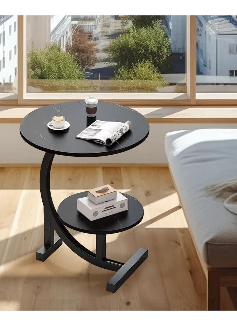 DubaiGallery - Multifunctional Side Table, Modern End Table for Home Office, Small Accent Table for Living Room Decor Bedroom Farmhouse, Couch Nightstand Easy Assembly - Image 1