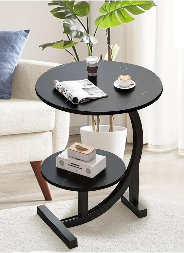 DubaiGallery - Multifunctional Side Table, Modern End Table for Home Office, Small Accent Table for Living Room Decor Bedroom Farmhouse, Couch Nightstand Easy Assembly - Image 1