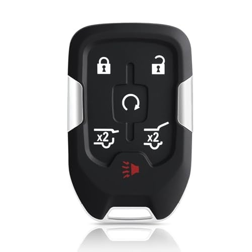 HelloAuto Key Fob Shell Fit for 2015-2020 Chevy Tahoe Suburban, for GMC Yukon Denali XL Key Fob Replcaement Cover, Key Fobs Case 6 Button for Chevrolet (HYQ1AA) - Image 1