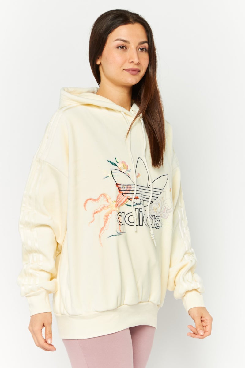 adidas Originals Adidas Originals x Angel Chen Women Sportswear Fit Outdoor Sweatshirt, Cream  - Image 3