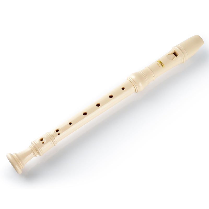 Sondery Soprano Recorder Instrument German Fingering Durable Beginner's Recorder Easy-to-Play Plastic Body Includes Fingering Chart Carry Pouch - Image 1
