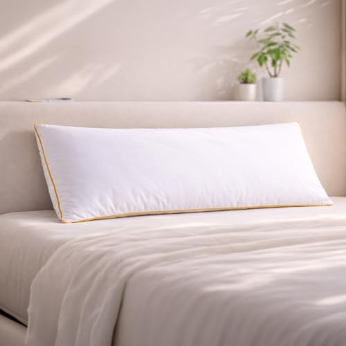 SleepyCat Microfiber Cuddle Pillow Covered with Luxe Modal Fabric for Body Support | Ideal for Side Sleepers and Expecting Mothers | Machine Washable | 50x19 inches | 1 Piece - Image 3