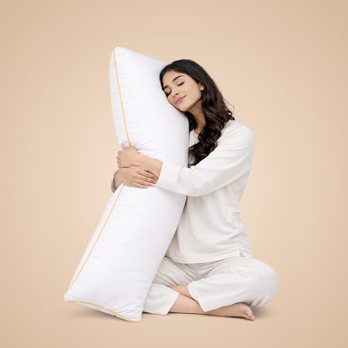 SleepyCat Microfiber Cuddle Pillow Covered with Luxe Modal Fabric for Body Support | Ideal for Side Sleepers and Expecting Mothers | Machine Washable | 50x19 inches | 1 Piece - Image 2