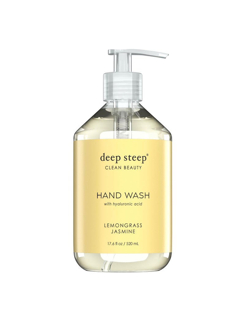 Deep Steep Deep Steep Liquid Hand Wash, 17.6 Ounces (Lemongrass Jasmine) 