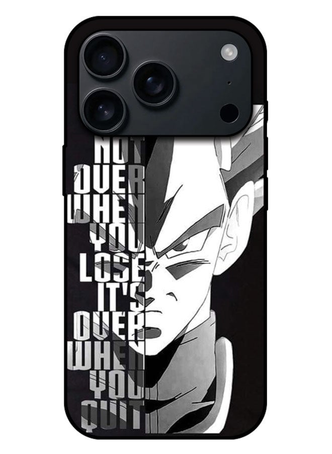 Printed Protective Case Cover For Apple iPhone 17 Pro Max -  It's Not Over When You Lose It's Over When You Quit
