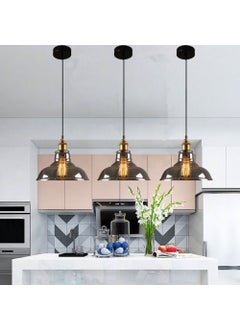 Riolight Modern, Vintage, Rustic Smoke 1 x e27 Single Glass Pendant Chandelier Diameter: 28 cm Note: Price is for 1 piece  - Image 1
