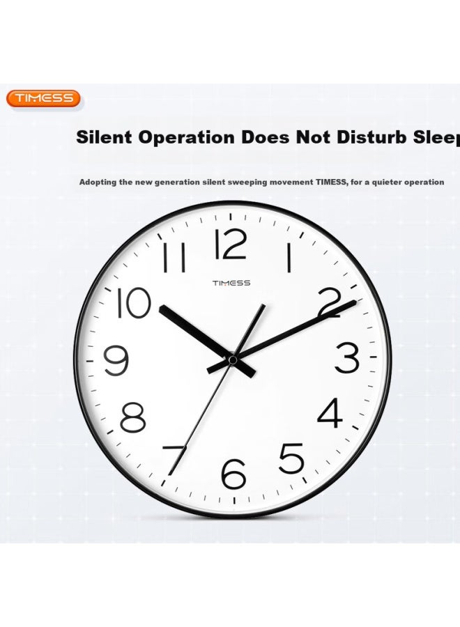 Timess Wall Clock For Living Room, Home Clock New Model, Bedroom Meeting Room Clock, No Drilling Required, Quartz Clock, 27.5cm - Image 2