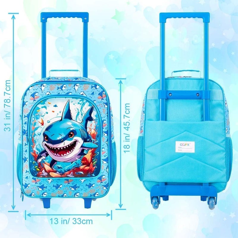 CCJPX Kids Luggage for Boys Girls, Toddler Rolling Travel Carry on Suitcase with Wheels - Image 3