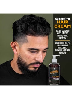 SUAVECITO Suavecito Hair Cream Pump Bottle Medium Shine All Day Light Hold (8 oz)  - Image 4