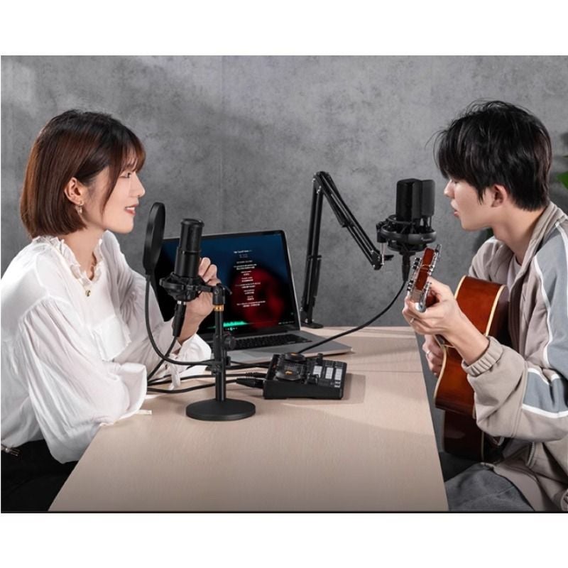 Maono Ame2 Podcast Mixer Bluetooth with 11 Customizable Sound Pads for Recording Streaming PC Guitar Audio Interface, Black - Image 5
