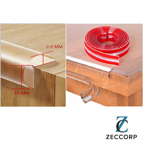 Zeccorp 1-Meter Silicone Edge Protector Strip, Baby Proofing Edge & Corner Guard, Child Safety Cushion for Furniture, Desks, Sharp Corners – Soft & Durable for Kids(1 Meter) - Image 3
