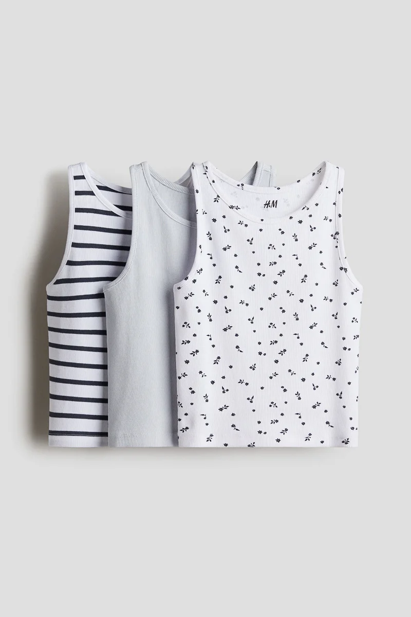 H&M 3-pack cotton vest tops