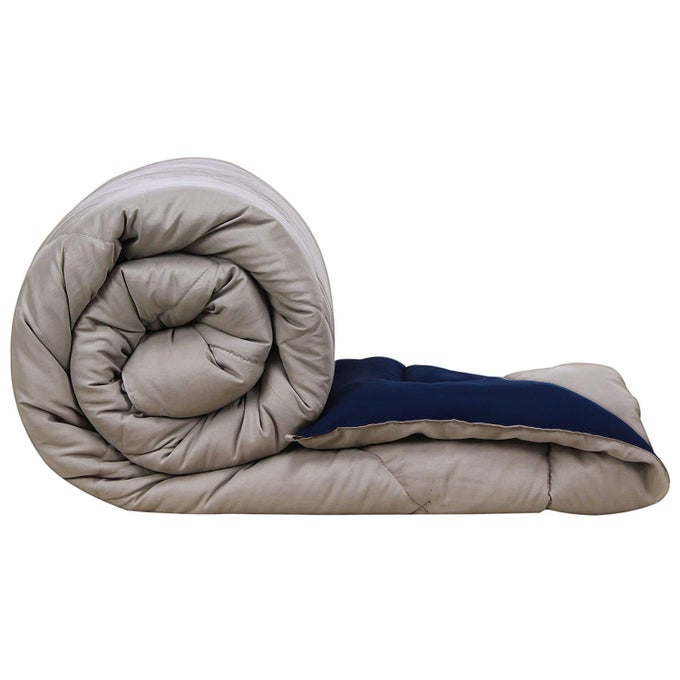 MICROFIBER 200TC COMFORTER DOUBLE_GREY BLUE
