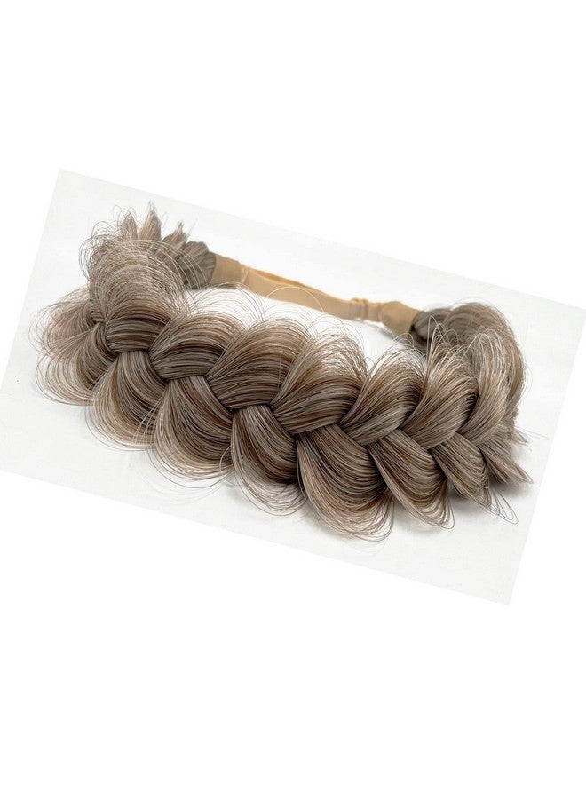 TOECWEGR Oecwegr Synthetic Hair Braided Headband Classic Wide Strands Wedding Disorderly Fluffy Braids Wig Band Women Beauty Accessory - Image 4