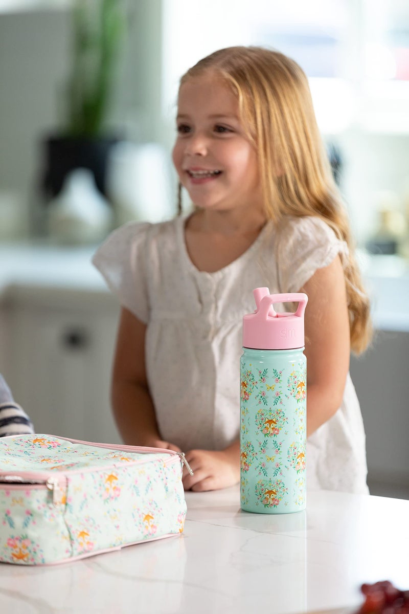 Simple Modern Kids Summit Water Bottle with Straw Lid | Disney Wish 18oz Stainless Steel Cup Insulated Tumbler for Girls, School | Asha's Adventure - Image 5