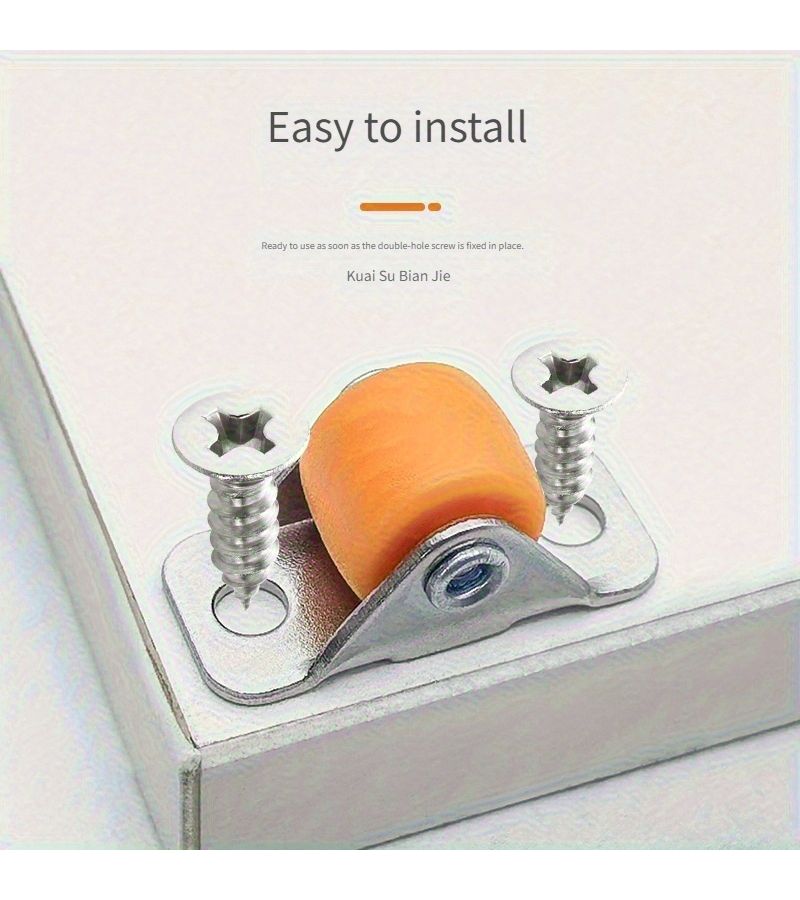 12pcs Set Heavy Duty Silent Caster Wheels 0.5 Inch Quiet Rollers for Furniture Cabinets - Image 4