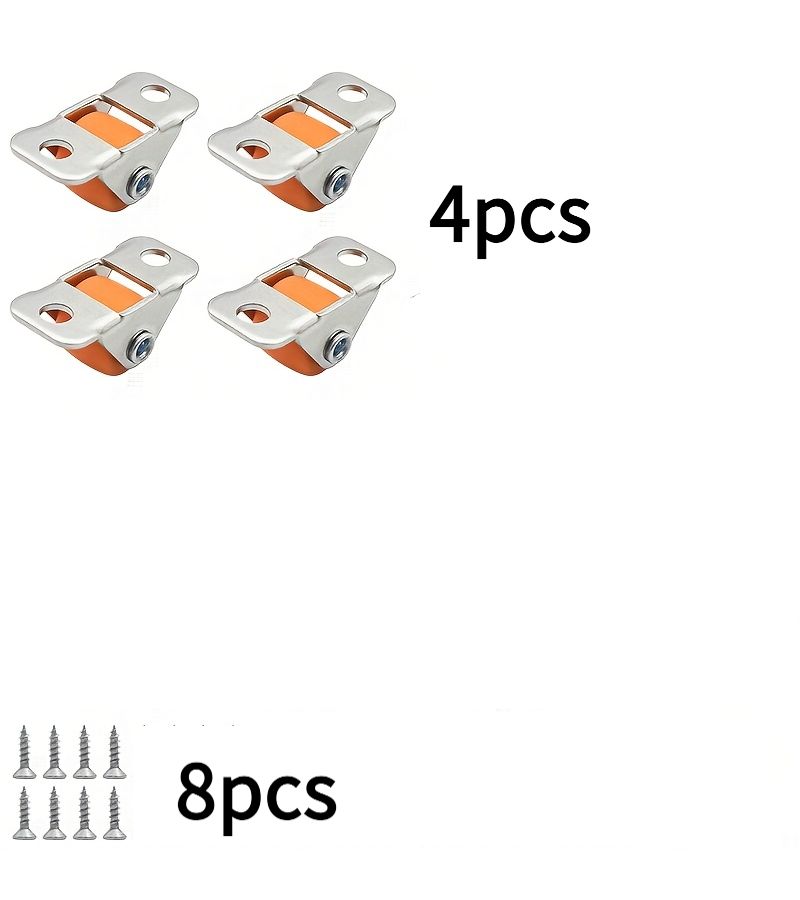 12pcs Set Heavy Duty Silent Caster Wheels 0.5 Inch Quiet Rollers for Furniture Cabinets - Image 2