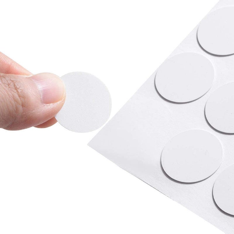 Romeda 580 Pcs Self-Adhesive Screw Hole Stickers, 6-Table Self-Adhesive Screw Covers Caps Dustproof Sticker 12mm, 15mm, 21mm White - Image 4