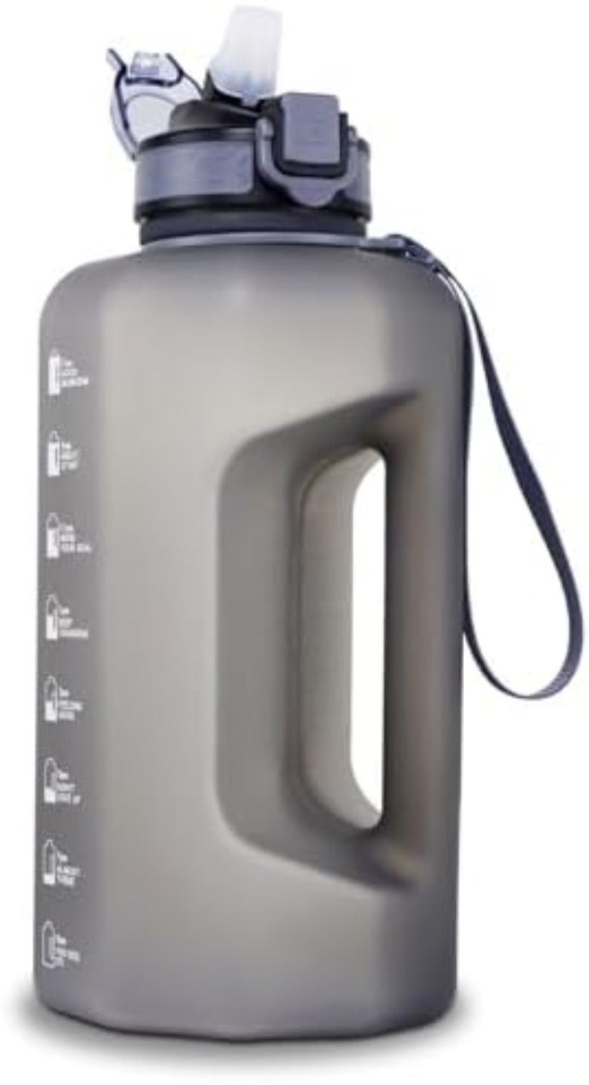 GEMFUL Water Bottle with Motivational Time Marker - 2.2 Liter Daily Hydration Tracker Jug BPA Free for Office Man Women  Wellness - Image 3